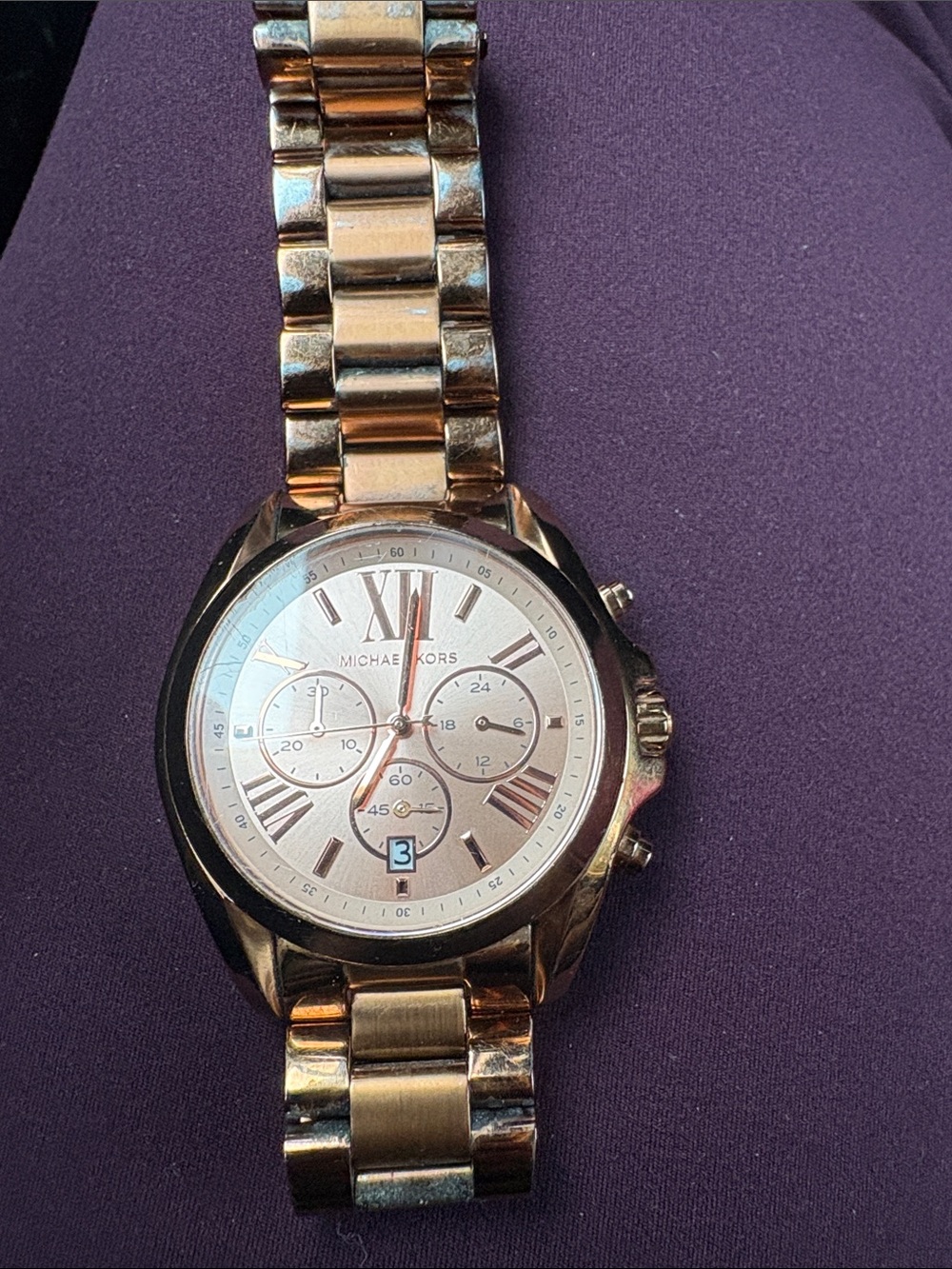 Michael Kors Rose Gold Chronograph Bracelet Watch
